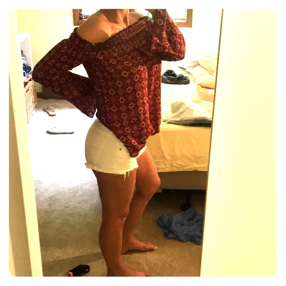 Red blouse